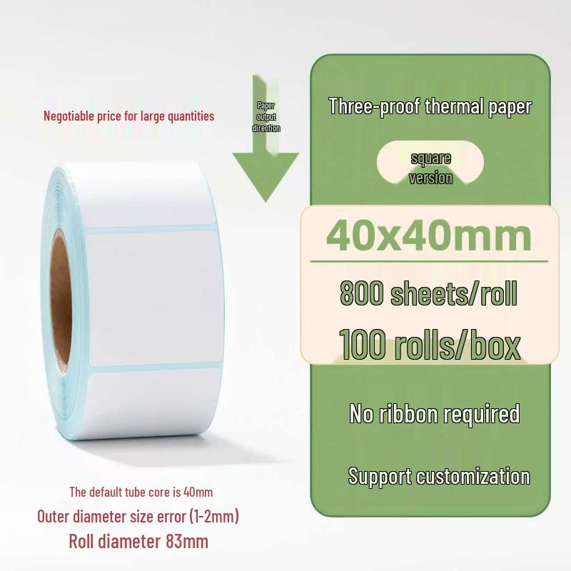 Samoprzylepne etykiety termiczne na kody kreskowe 100×150 mm - Trwałe i wodoodporne do logistyki