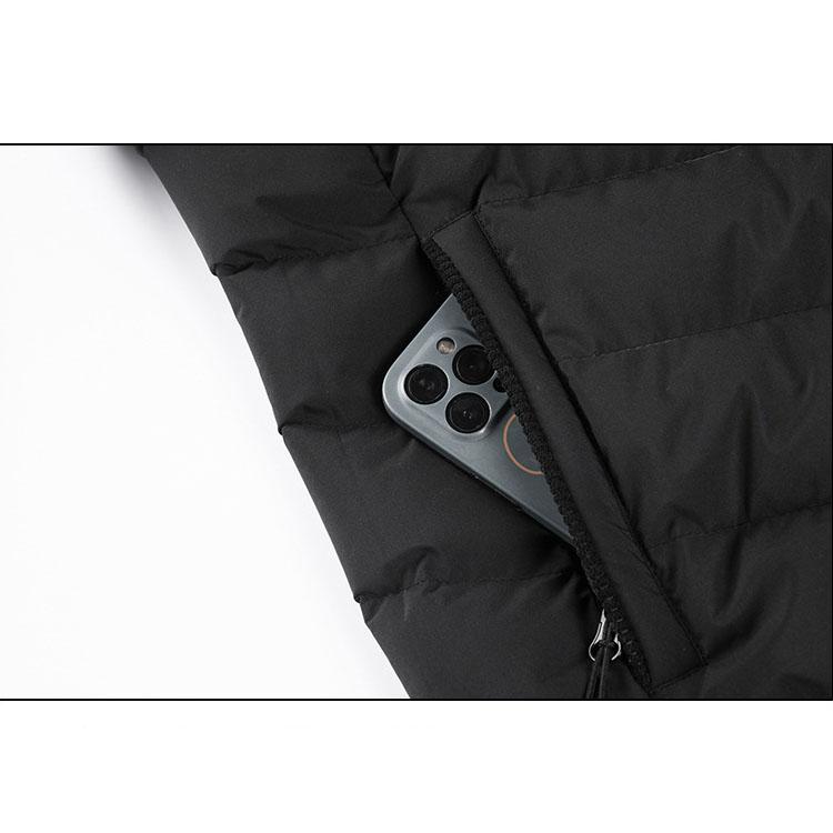 Pánské evropské a americké podzimní a zimní lehké tlusté bavlněné kabáty Jednobarevné kostkované bavlněné kabáty s kapucí