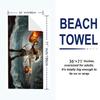 Tomb Raider Print Beach Towel, Large Soft Quick Dry Towel for Beach Camping Swimming