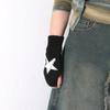 Knitted Half Finger Gloves Women's Warm Soft Winter Mittens for Girl Guantes Y2K Sleeve Girls Lolita Goth Fingerless Gloves