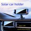 Car Phone Holder 2025 Mobile Phone Car Holder Solar Charging Black Technology Universal Electric Induction Clamping