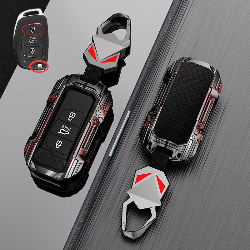 Zinc Alloy Car Key Case Cover Fob For Hyundai Sonata Elantra Tucson I40 I20 I10 Ix35 Ix45 Creta Silicone Santa Fe Accessories