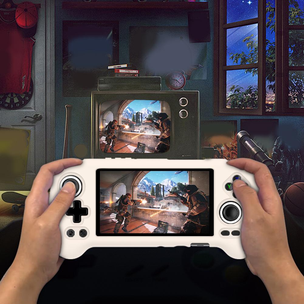 Silicone Protective Cover Anti-Scratch Game Console Silicone Case Protector Cover for Anbernic RG556 Retro Handheld Game Console