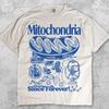 Mitochondriën Vintage Wetenschap T-shirt, Retro Biologie Grafisch T-shirt, 90s Academisch Celdiagram Shirt, Geek Lab Humor Top, STEM Leercadeau