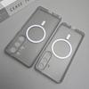 For Magsafe Frosted Soft TPU Case for Samsung Galaxy S24 S25 S26 Ultra S23 Plus Matte Magnetic Wireless Charging Thin Slim Cover