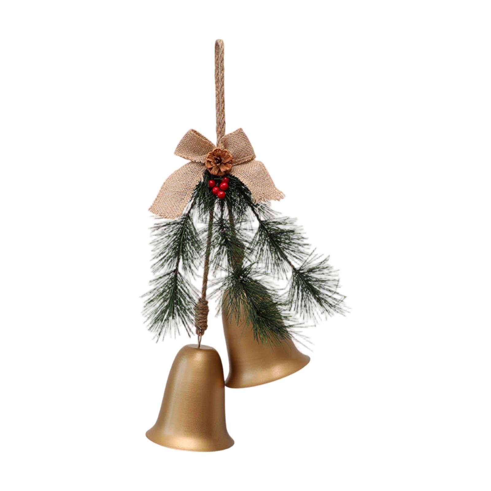 

3D Стереоскопический Рождественский Колокольчик Декоративная Подвеска Рождественское Украшение Интерьера С Иголками Льняной Колокольчик One Size золотой