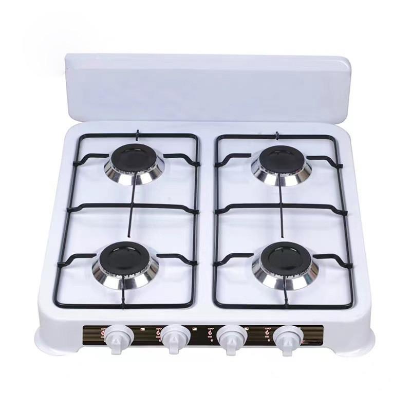 3KW Kitchen Portable Cooking Utensils European Style Simple Four Head Gas Stove Household Desktop Liquefied Gas Cooker