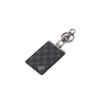 Daks Black Leather Dd Logo Keyring Dbho5e138bk