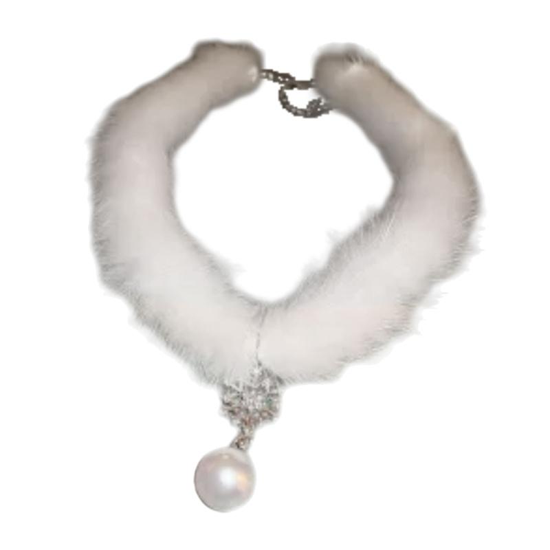 Мягкие Перья Снежинки Жемчуг Чокеры Ожерелье Ключица Цепочка Ключица Чокеры Вечеринка Клуб Модные Украшения