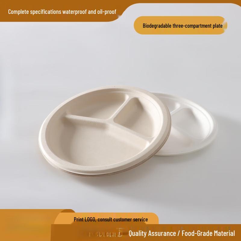 Disposable Thickened Paper Dinner Plates