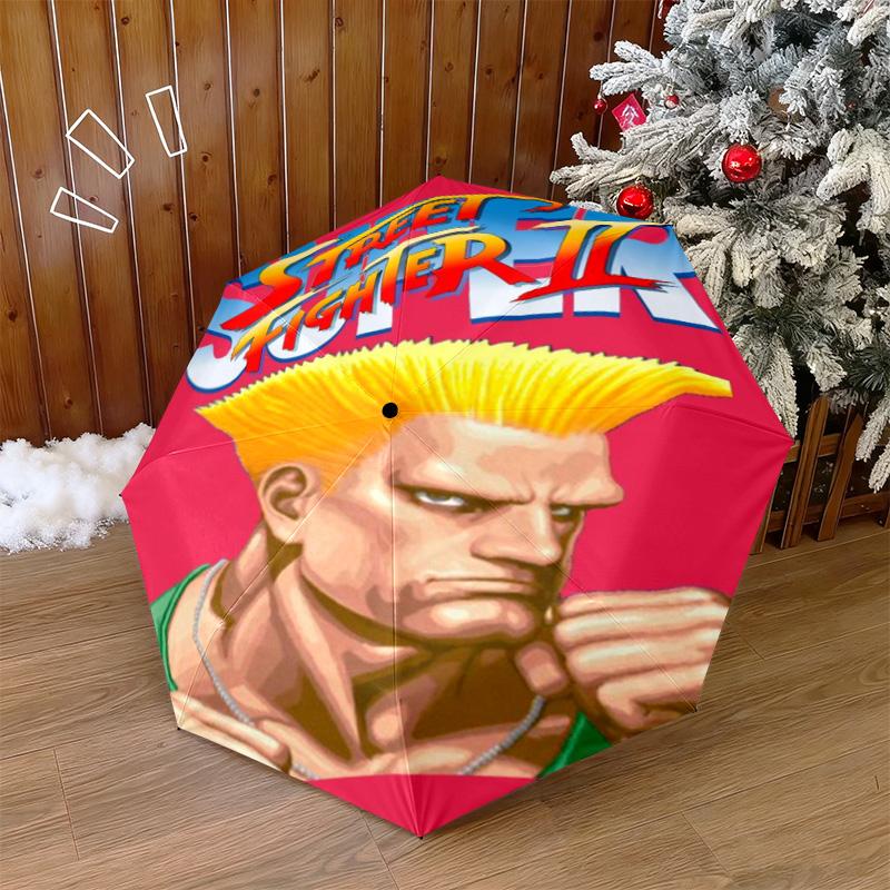 Super Street Fighter Automatic Umbrella - Suitable Travel Portable Umbrella Outdoor sun shading umbrella Suitable For All Seasons