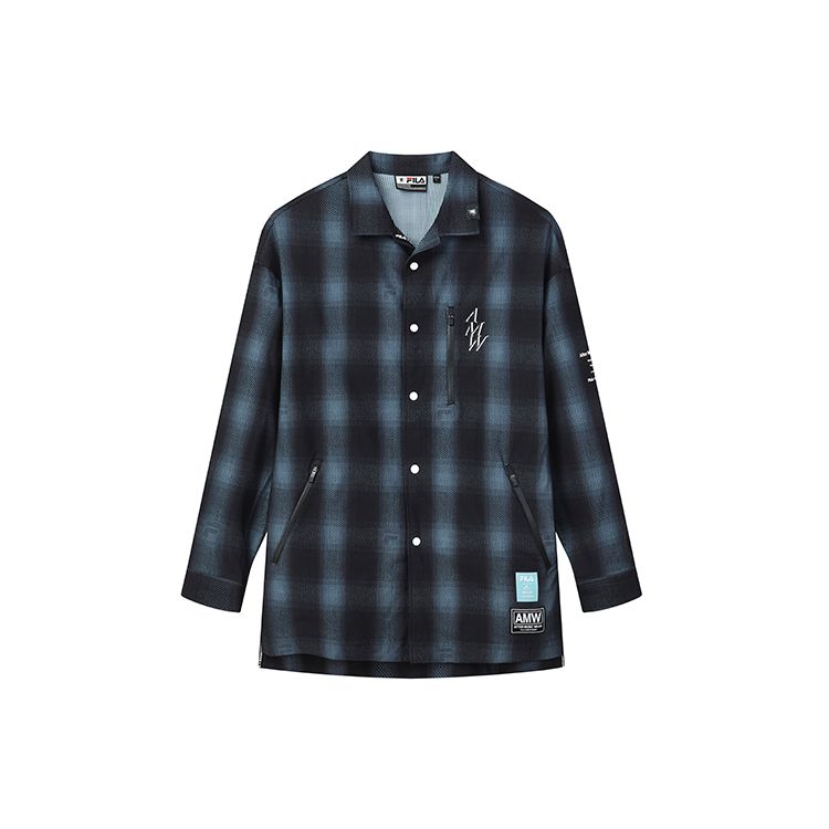 

FILA Mihara Yasuhiro Collaboration Series Спортивная повседневная тканая куртка Мужские куртки гравийно-серого цвета F11M133703F-DY L