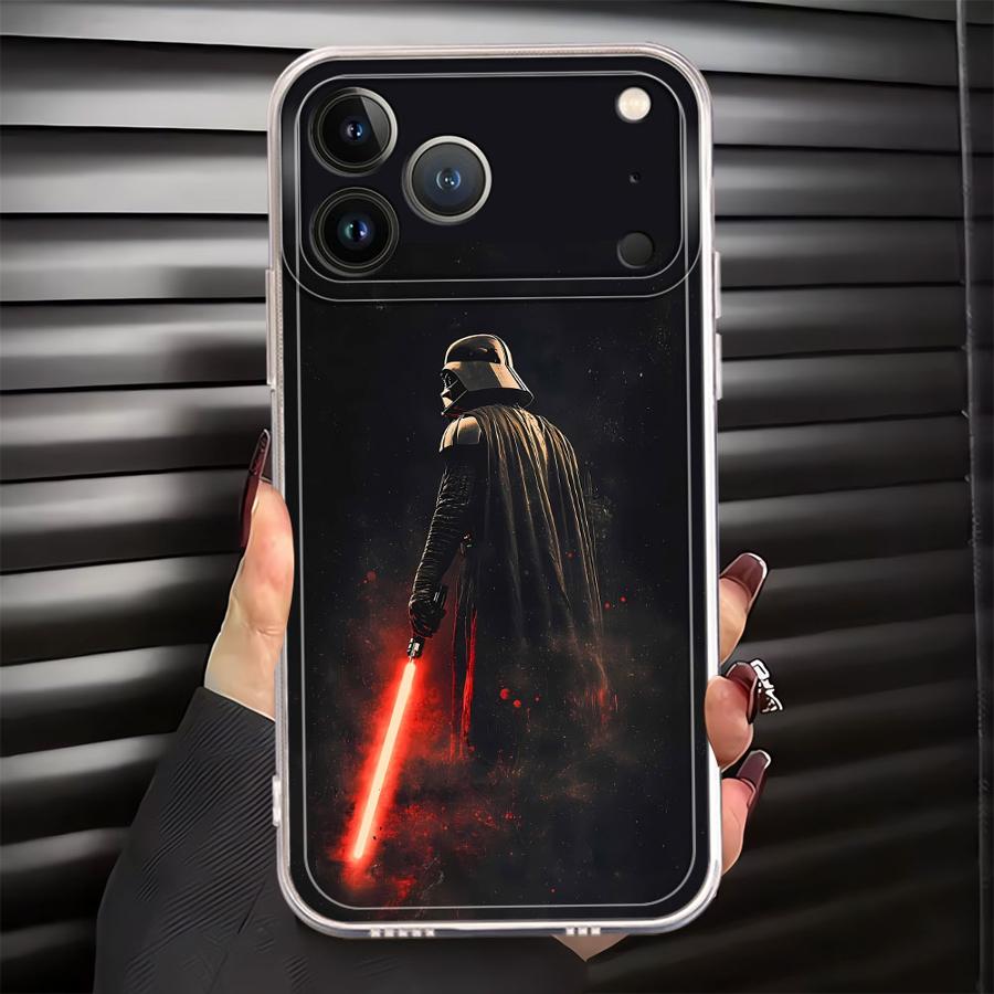 Luxury Stars Wars Phone Case For iPhone 17 16e 16 15 14 13 12 11 Mini Air Pro Max X XR XSMax 8 Plus Transparent Soft Back Cover