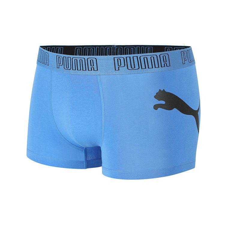 Puma Solid Color Logo Print Sports Casual Boxer Briefs Men underwear Blue 701220208-004