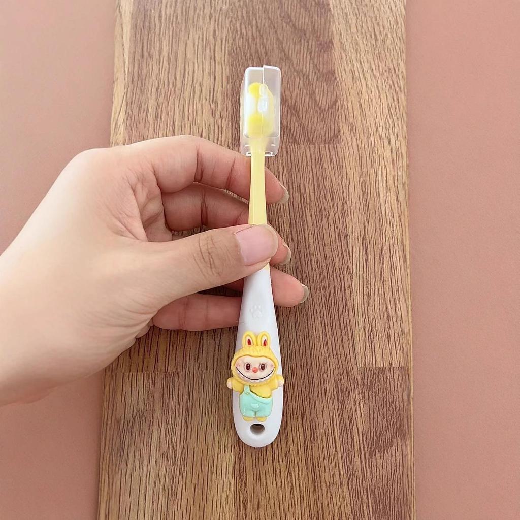 Lalabubu Antibacterial Soft Bristle Cartoon Toothbrush for Kids (Ages 3-12) with Gum Protection.