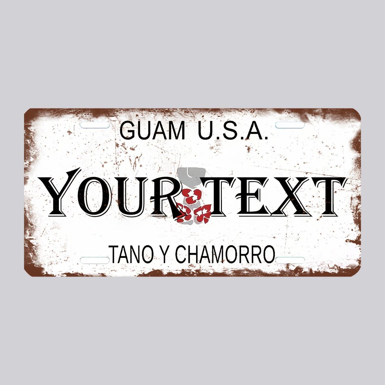 Personalized Aluminum License Plate Custom Metal Sign Waterproof Home Car Wall Decor чёрный
