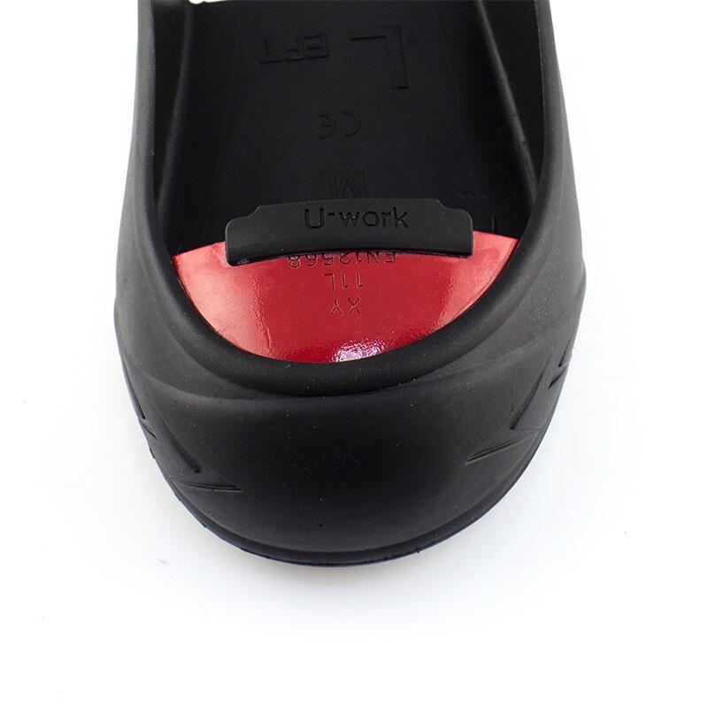 U-work Steel Toe Anti-Smash Slip-Resistant Safety Overshoes for Construction, Kitchen, and Hotel Use