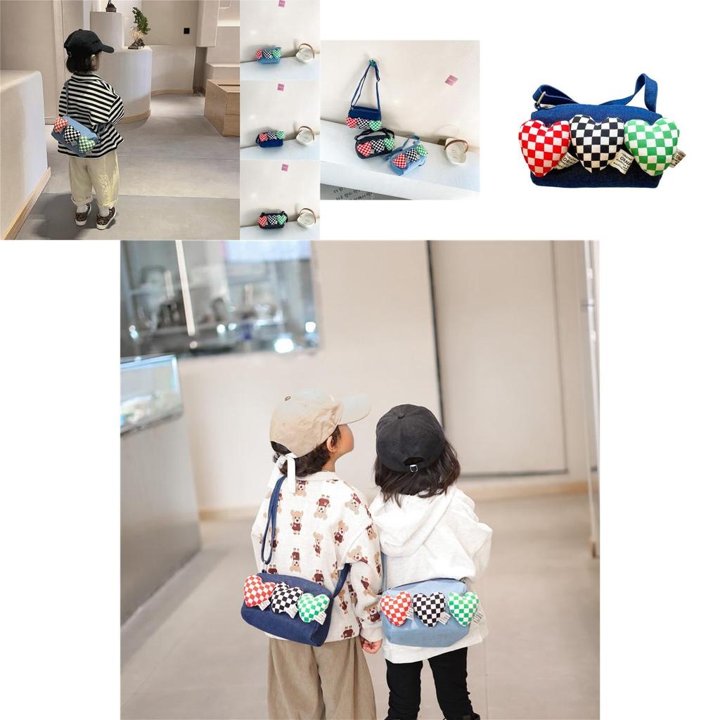 Fashionable Baby Coin Purse Trendy Children Crossbody Bag Cute Denim Accessory For Kids