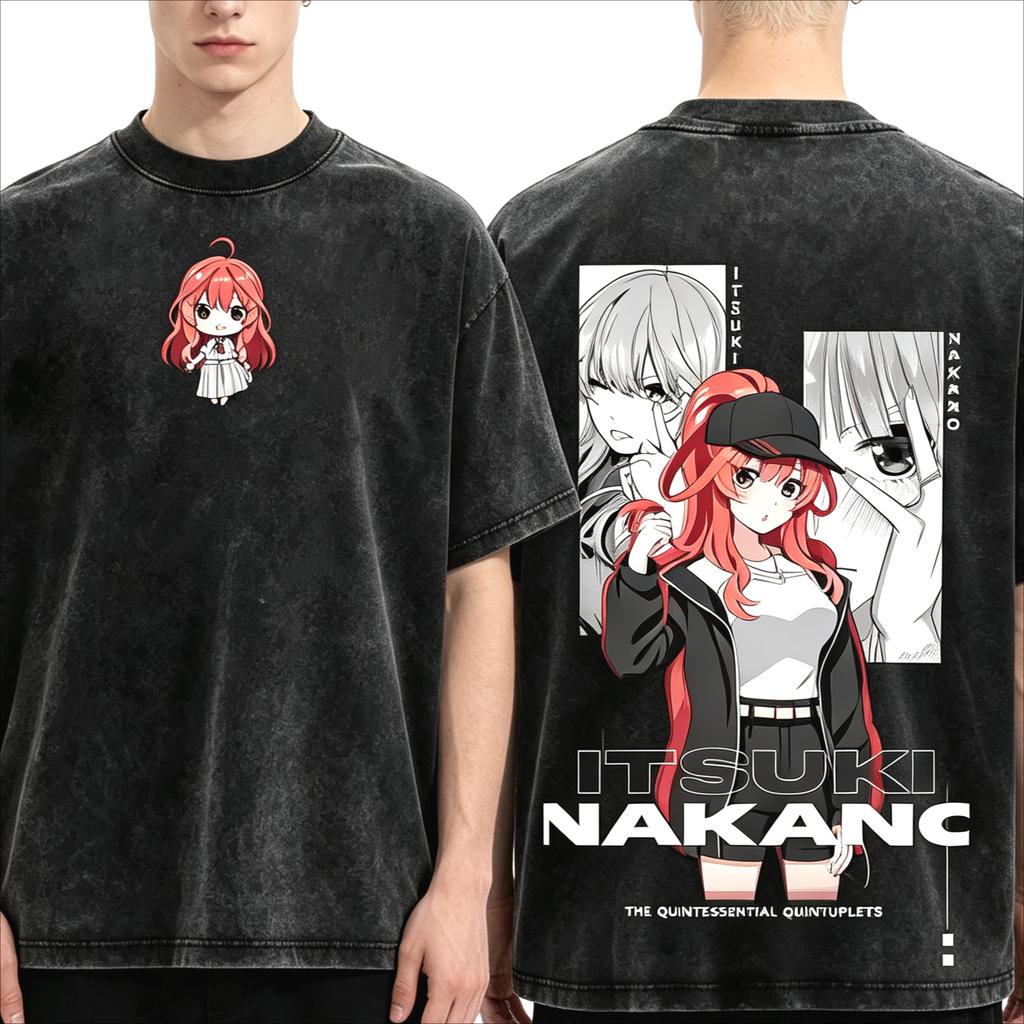 2026 Léto Horký Výprodej Anime Pět Nejlepších Dívky Tričko Muži Ženy Harajuku Trička Y2K Bavlna Gotické Kulaté Trička
