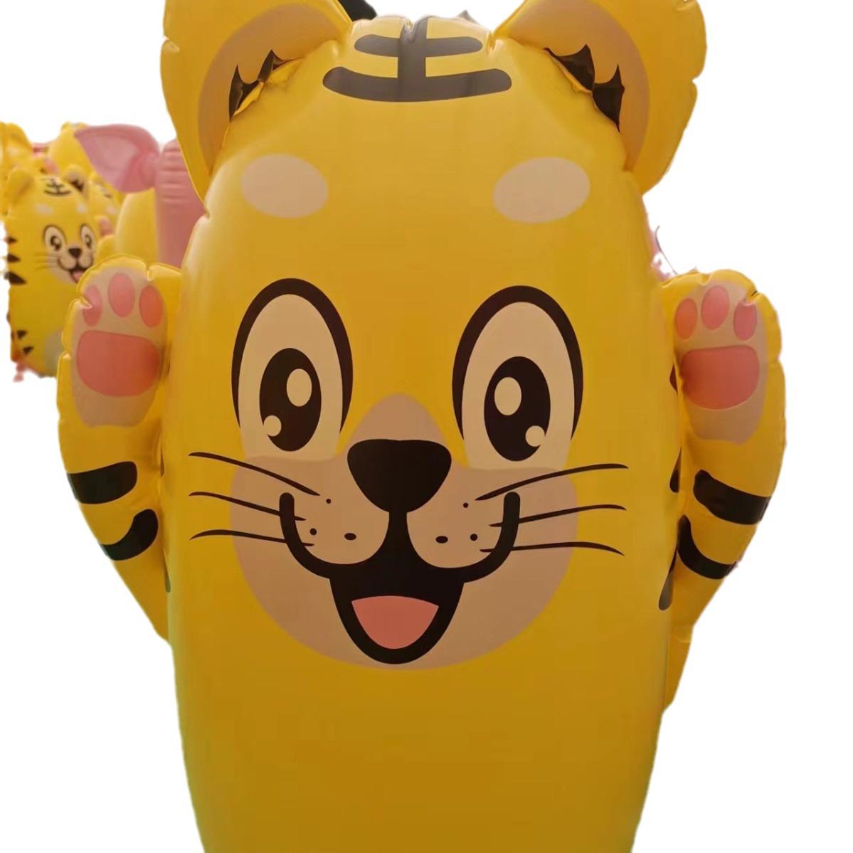PVC Inflatable Tiger Tumbler Toy for Kids Boxing and Fitness 65cm