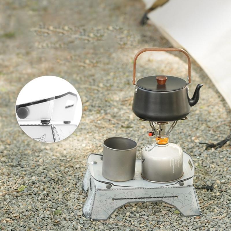 Compacts Foldable Camping Tray Table Small Backpacking Table Portable Picnics Tray for Outdoor Cooking Hiking Backpacking