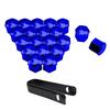 Juego de 20 Piezas 17 19 21 mm Tapas para Tuercas de Rueda de Coche Tapa Protectora para Tornillo de Cubo de Rueda de Coche Tapones para Pernos Llantas Accesorios Exteriores para Coche Cubierta Antipolvo Antioxidante