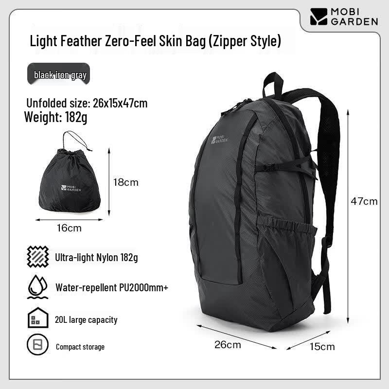 Mobi Garden Ultralight 20L Foldable Backpack