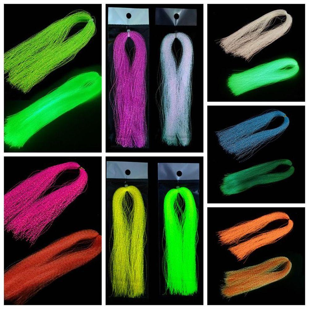 Twisted Flashabou Fly Fishing Tinsel Lure Making Material Assist Hook Tying Crystal Flash Strands