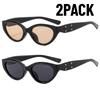 2PACK Fashion Classics Small Frame Cat's Eye Sunglasses Women Sun Glasses Men's Outdoor Fashion Eyewear UV400  Gifts