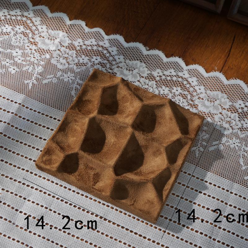 

Cloth Jewelry Display Tray Rings Earrings Organizer Pallet Jewellery Necklace Showcase Pallet Jewelers Counter Exhibition Tray коричневый