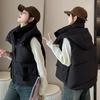 Down cotton short hooded women's vest 2024 winter new Xiaoxiangfeng vest loose fashion outer vest