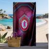 Toalla de Playa con Estampado de Fútbol del Aston Villa, Toalla Grande Suave de Secado Rápido para Playa, Camping, Natación