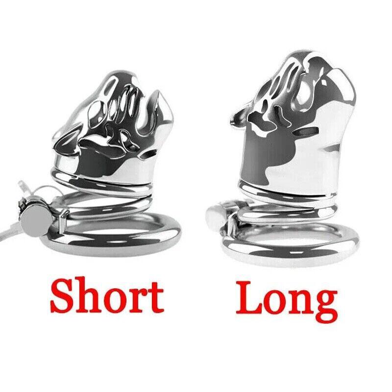 Manyjoy New Stainless Steel Animal Tiger Head Male Penis Cage Chastity Device Semen Lock Rings  Erotic Sex Toys for Man Gay