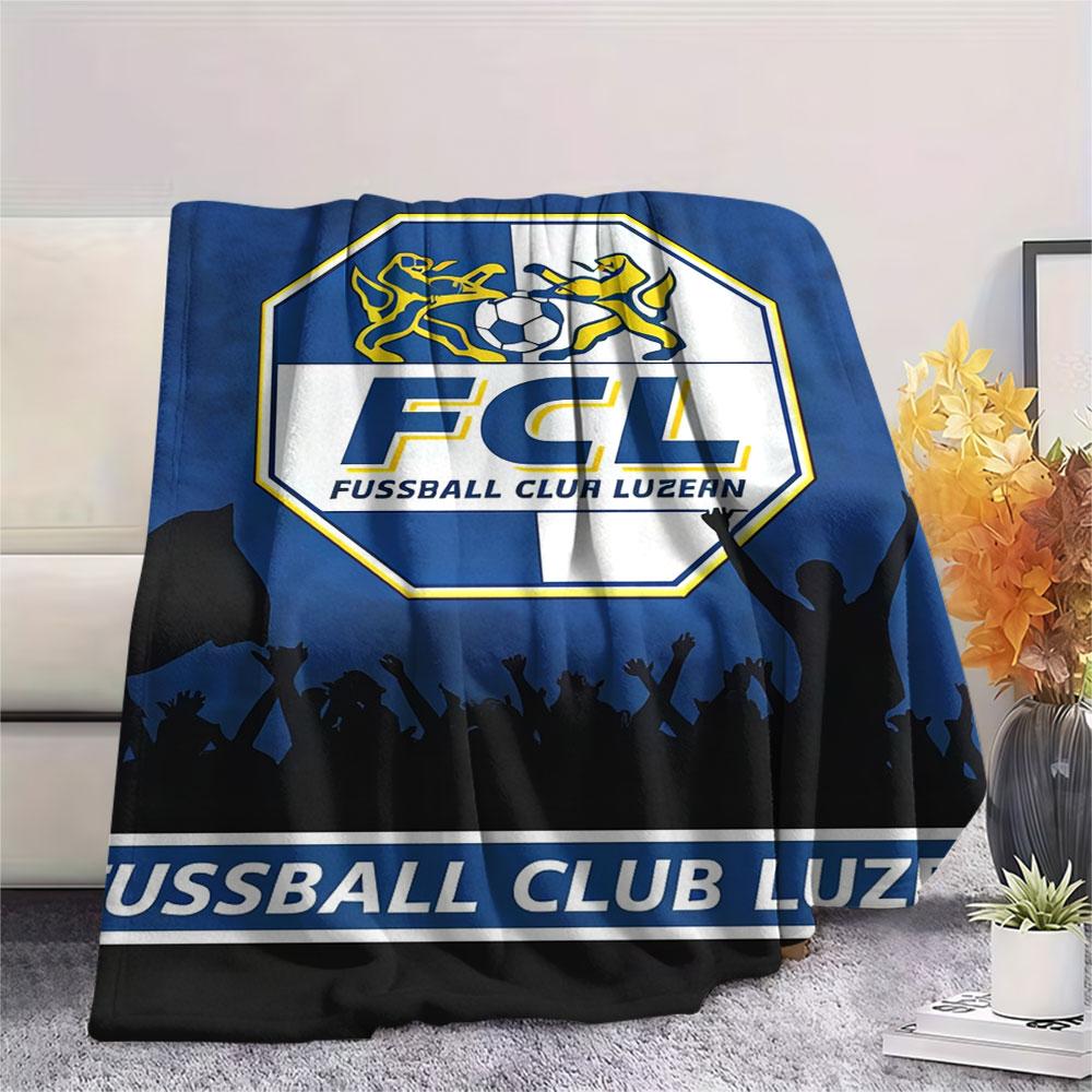 FC Luzern FlAannel Blanket, High Quality Comfortable for All Seasons, Home Decor, Warmth and Comfort