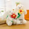Falda floral conejo peluche muñeca nuevo lindo lindo lindo muñeca de conejito regalo de cumpleaños