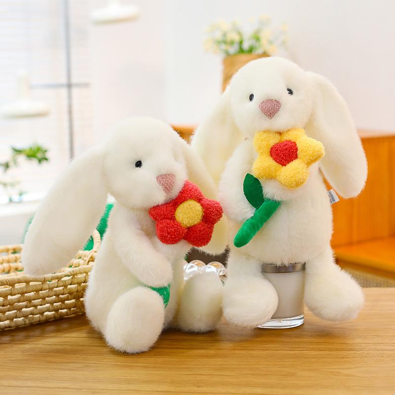 Falda floral conejo peluche muñeca nuevo lindo lindo lindo muñeca de conejito regalo de cumpleaños
