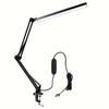 3 Color Temperatures USB Table Light 360° Adjustable Metal Construction Adjustable Desk Lamp 10 Brightness Levels Clip On Design