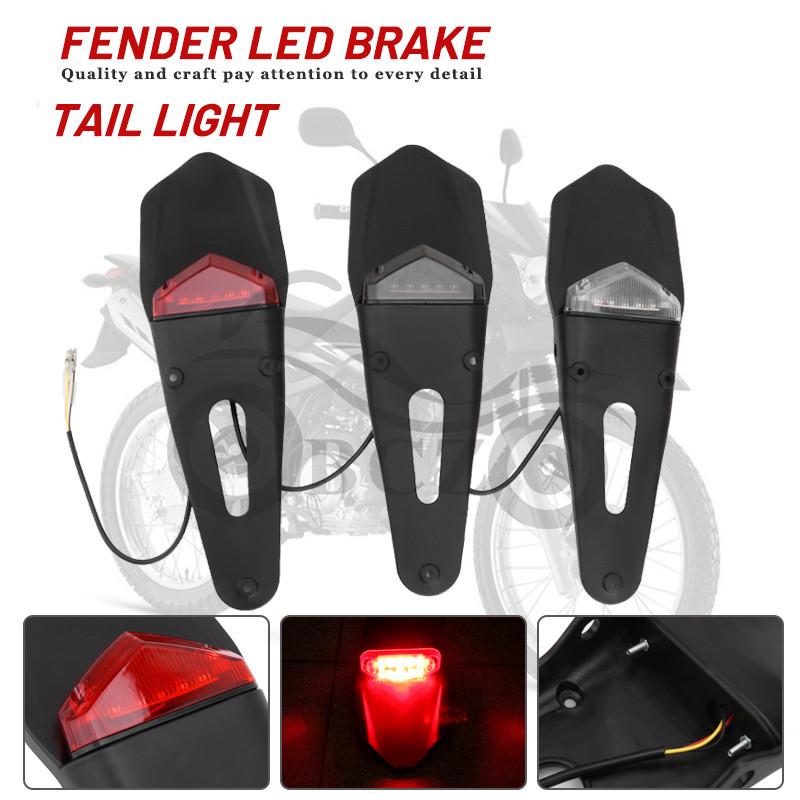 Motorcycle Taillight & Fender Brake Light with License Plate Light