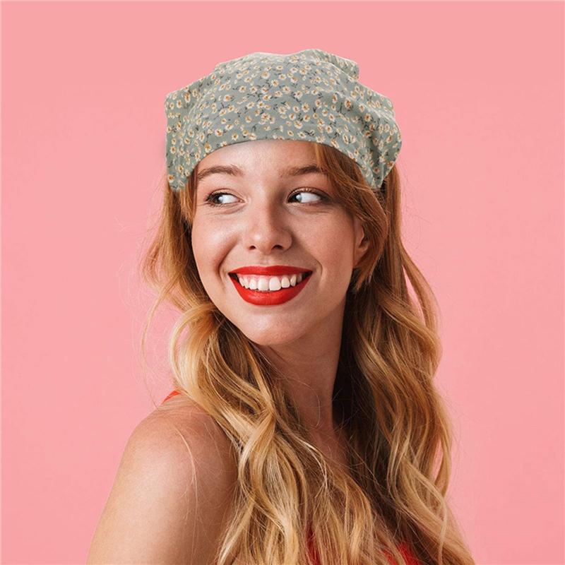 Bandeaux Bandanas Imprimé Floral Femme Fleurs Foulard d'Été Élastique Écharpe Triangle Bohème Mouchoir Bandeau d'Été Foulard pour Cheveux Accessoires pour Cheveux