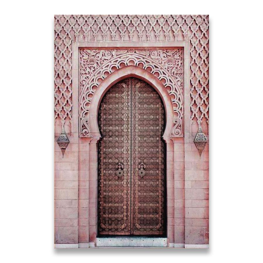 Nordic Morocco Door Vintage Posters World Famous Architecture Art Pictures Printed Living Room Canvas Painting Home Decor