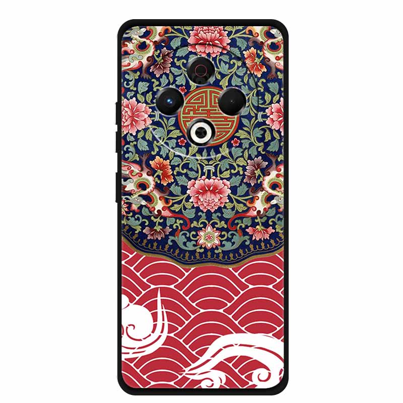 3D Phone Cover For Tecno Pova 6 Neo Pova6Neo Cases Soft TPU Silicone Case Tecno Pova 6 Pro Pova6 Embossed Flowers Blossoms Funda