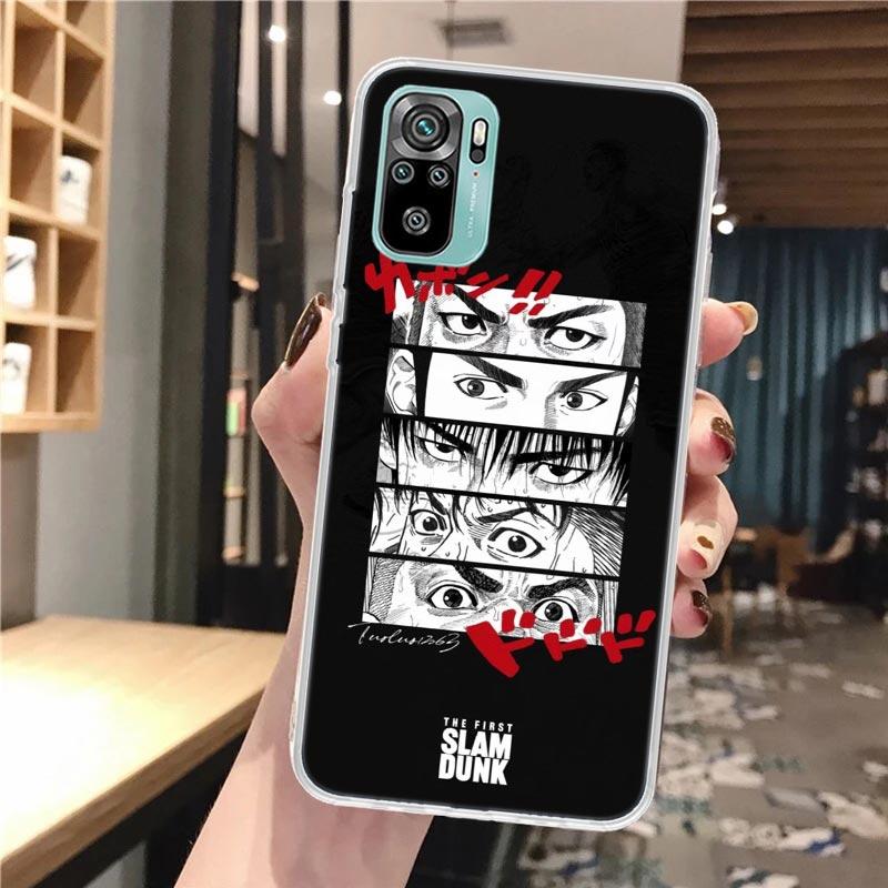 Anime S-SLAM DUNK Soft Phone Case For Xiaomi Redmi Note 14 13 12S 12 11S 11 11E Pro Plus 10S 10 9S 9 Note14 Pattern Cover