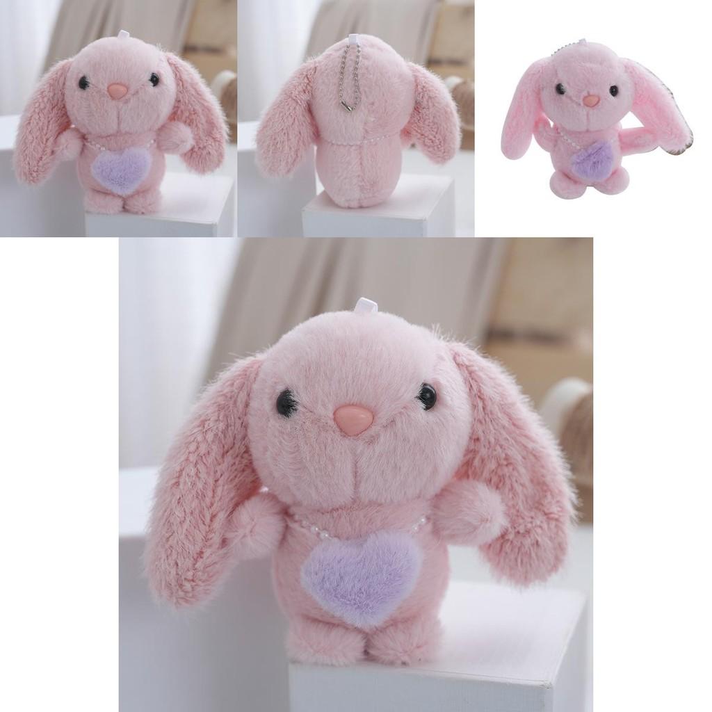 Χαριτωμένο Μίνι Βελούδινο Κουνελάκι Κρεμαστό Κλειδοθήκη Αξιολάτρευτο Μαλακό Παιχνίδι Για Παιδιά Δώρο Συλλογή