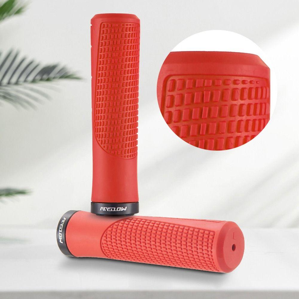 Rubber Aluminum Alloy Bike Grips Anti-Skid Bicycle Grips Bike Handlebar  for Mountain MTB Road Bike