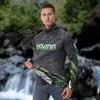 Men's Summer Quick-Dry Fishing Hoodie with UV Protection and Sunshade Mask