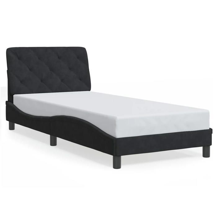 VidaXL Bed Frames Without Mattress, Upholstered Bed, Slatted Bed Base, Single Bed, Adult Bedroom Interior Bed, 3207901