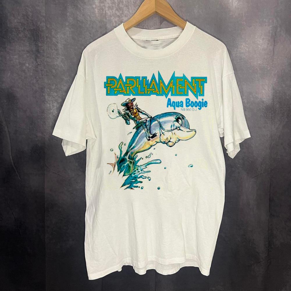 

Aqua Boogie Funkadelic Parliament Band Unisex T-Shirt All Size S To 5XL AL515 L