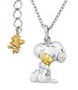 [SNOOPY] Christmas Special Edition Limited Edition Snoopy Woodstock Beagle Hug Necklace In Silver 925 (Official)
