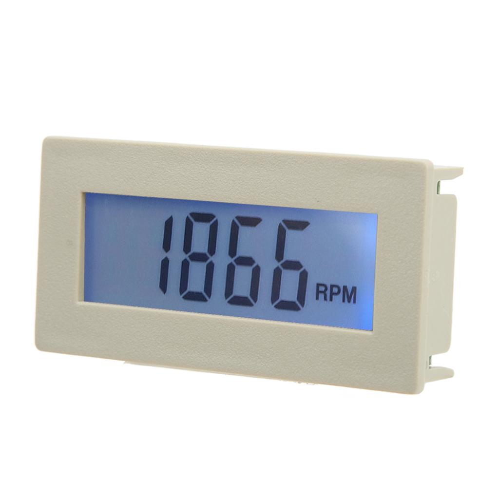 Motor Tachometer 10 To 9999 LCD Display Accurate Measurement RPM Tachometer with Hall Sensor DC8‑24V