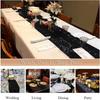Sequin Table Runner Glitter Tassel Table Runner for Birthday Party Wedding Table Decoration 30x180cm